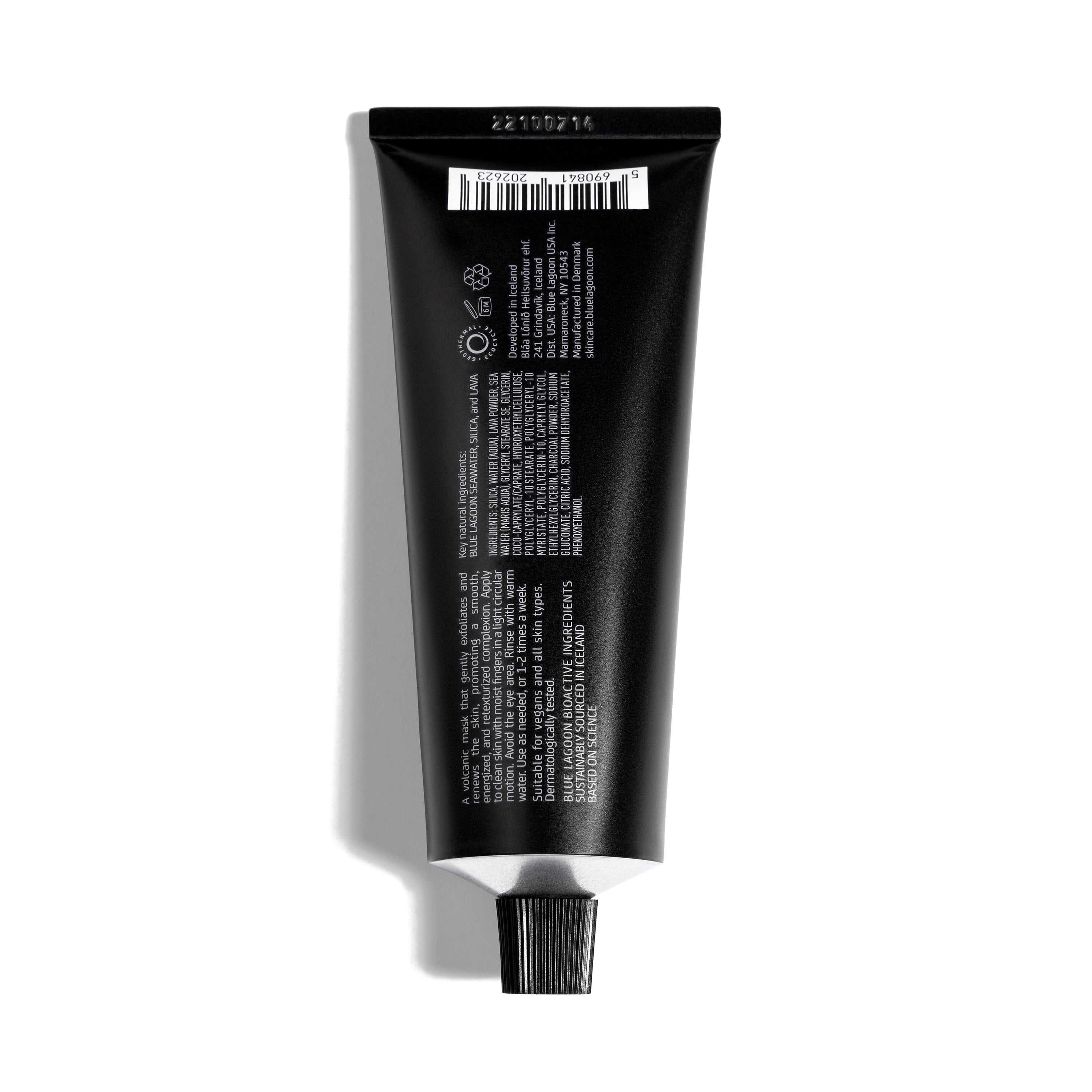 Lava Scrub Mask tube on white background
