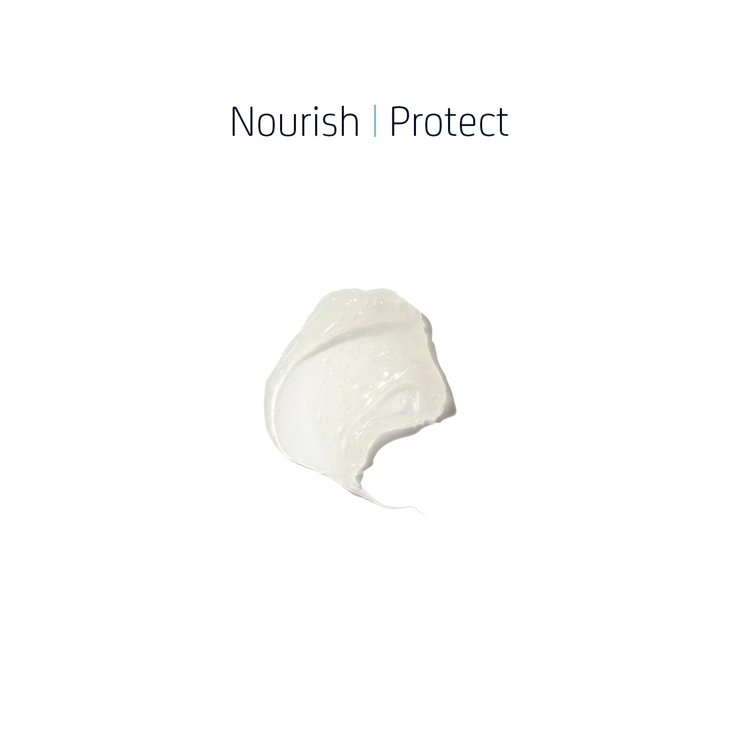 Texture of Lip Balm showing translucent, glossy balm with ingredient callouts