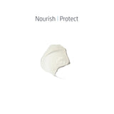 Texture of Lip Balm showing translucent, glossy balm with ingredient callouts