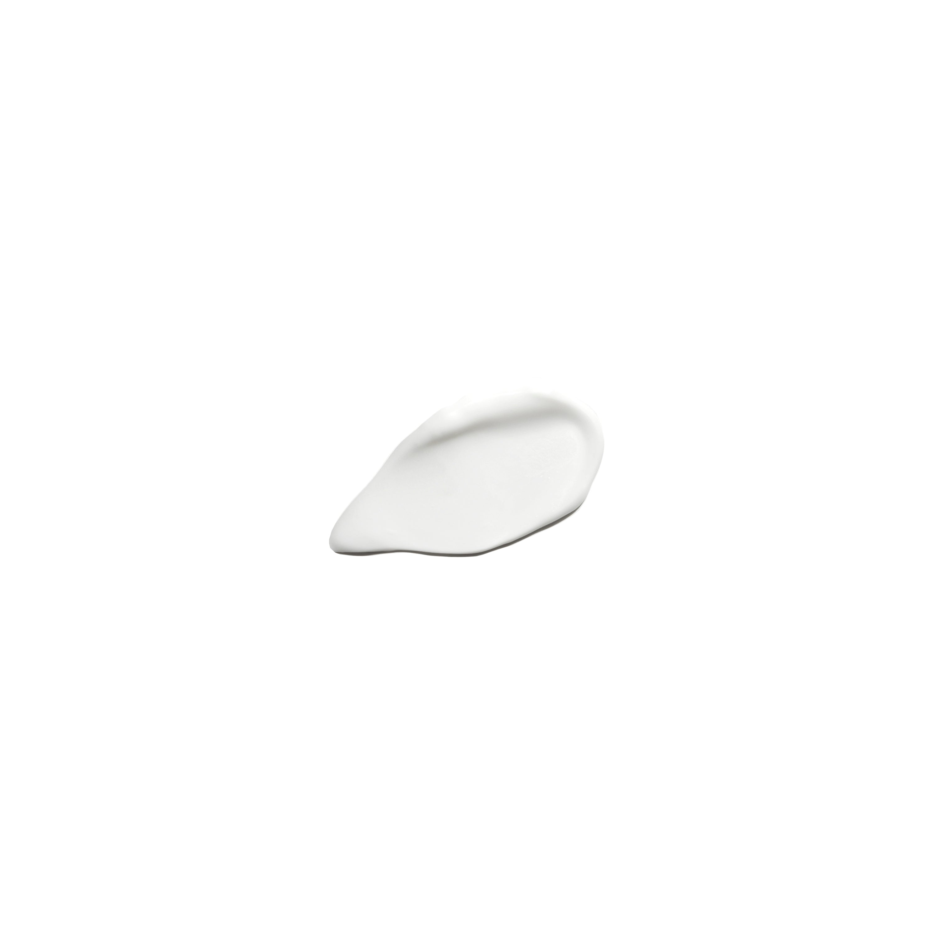 Texture of Hydrating Cream showing smooth white cream swatch