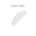 Texture of Conditioner showing creamy formula that nourishes and softens hair.