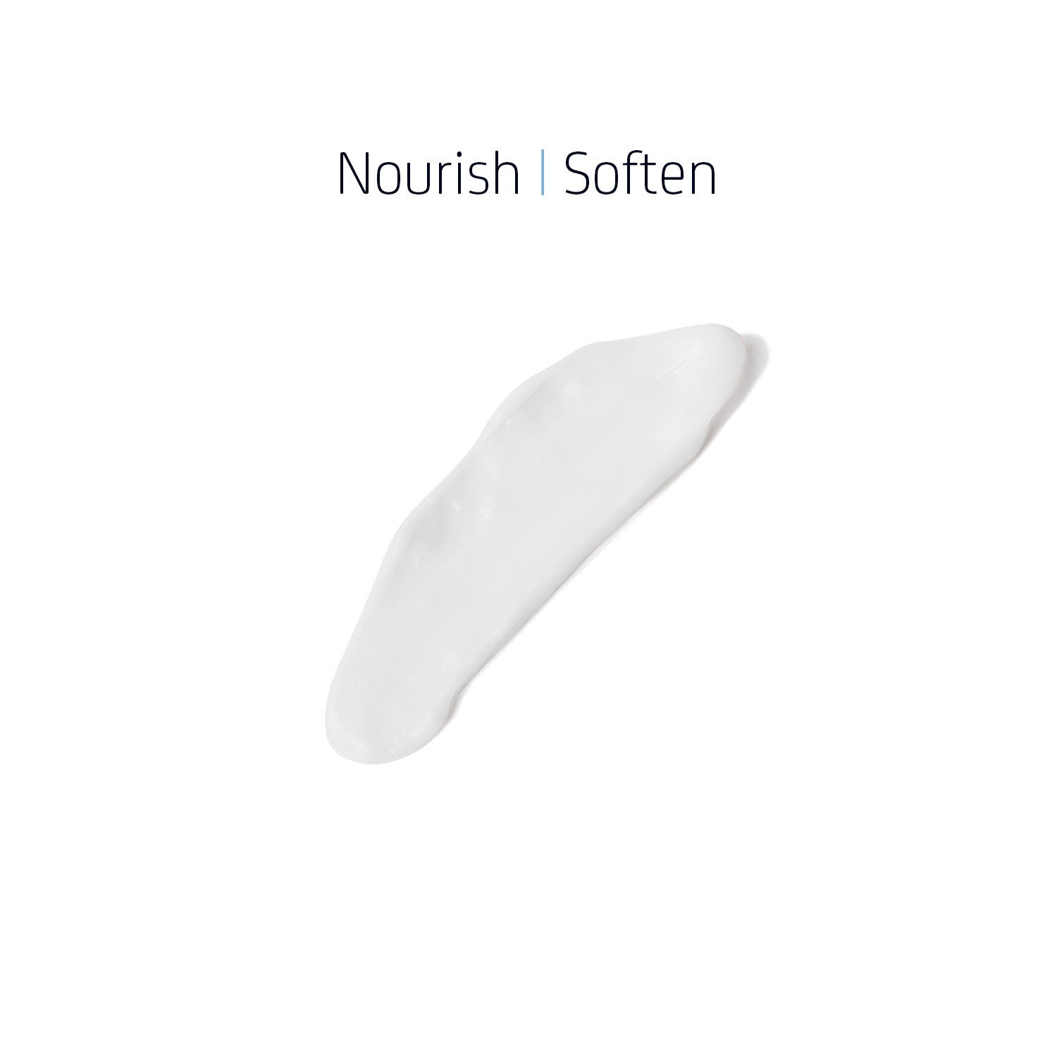 Texture of Conditioner showing creamy formula that nourishes and softens hair.